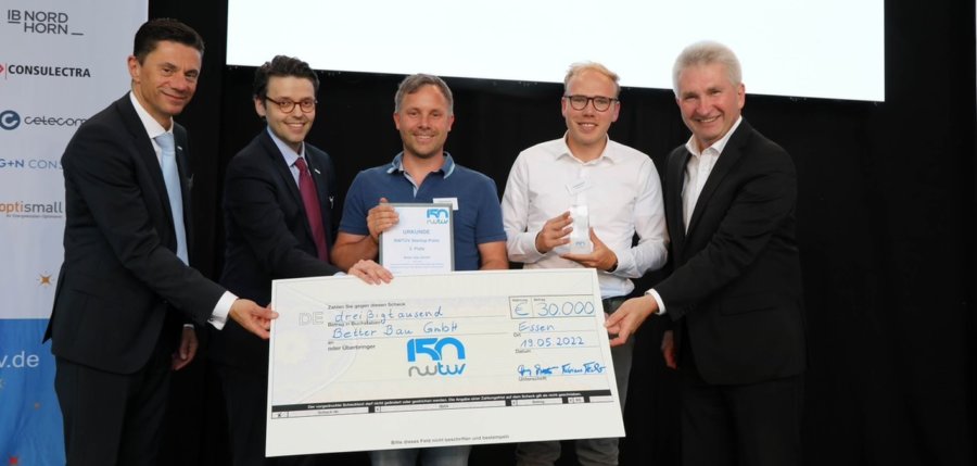 Startup-Essen – Essener Start-up Better Bau platziert bei 150 Jahre RWTÜV Start-up Wettbewerb